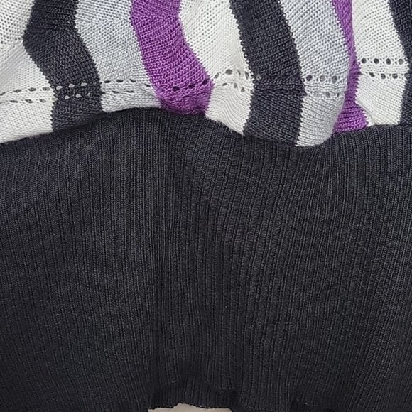 NWT Ashley Stewart Chevron Kimoto Sweater, Size 12 - Picture 4 of 8